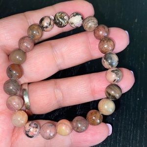 Genuine Rhodonite bracelet